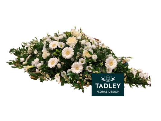 Classic Mixed Coffin Spray White