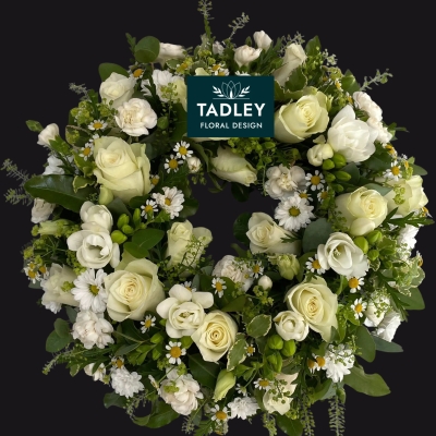 Country White Wreath