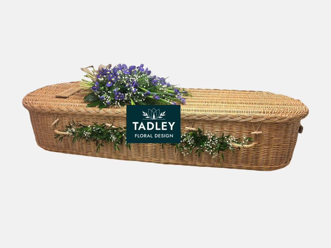 Coffin Swags of Gypsophila and Greenery
