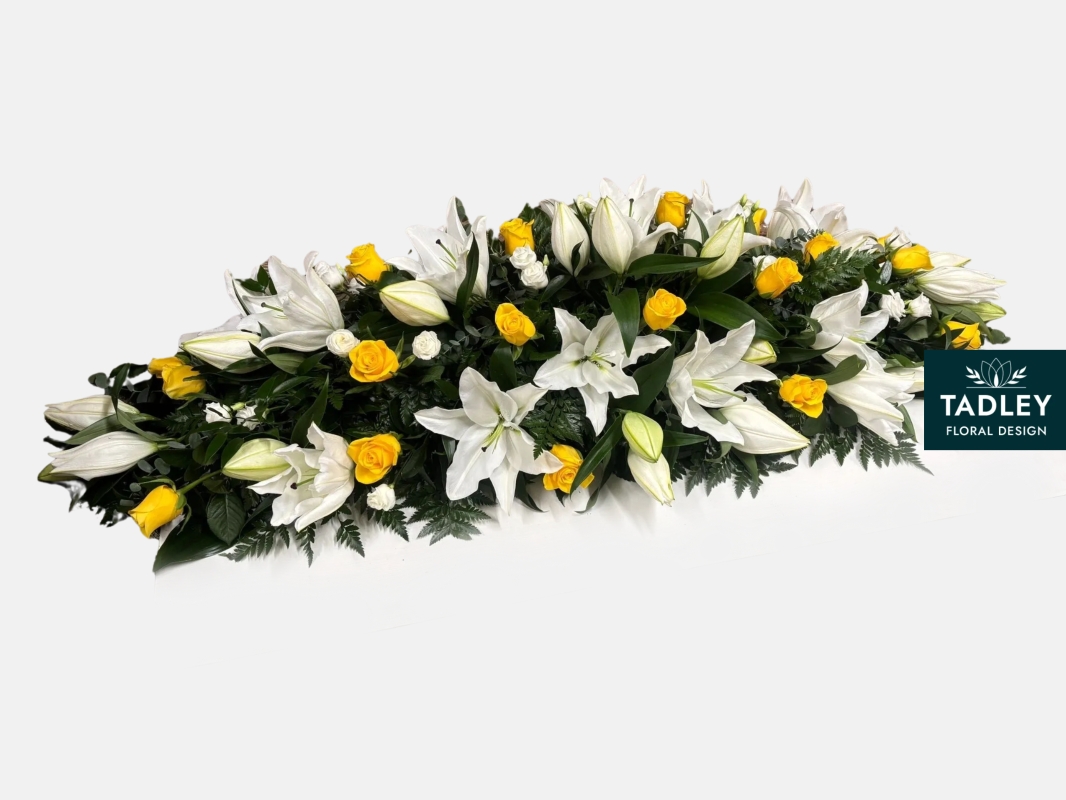 Yellow Rose & Lily Spray