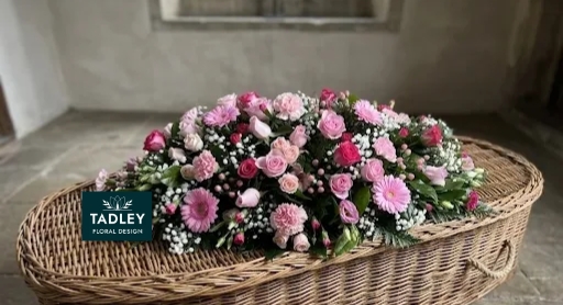Traditional Pink Mixed Flower Coffin Spray