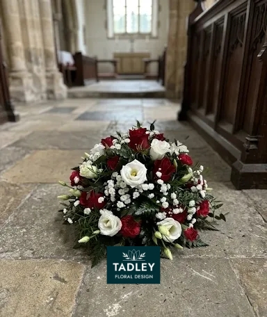 Classic Posy Bowl Red & White