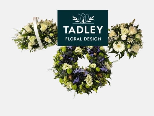 Country Collection Wreath, Basket, Posy