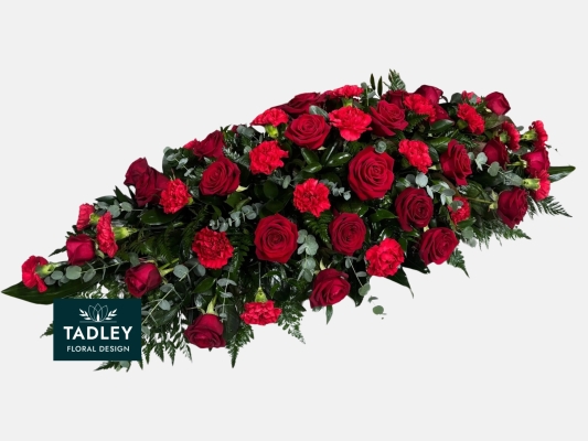 Red Rose & Carnation Spray