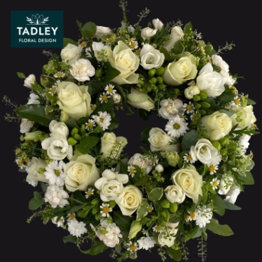 Country White Wreath