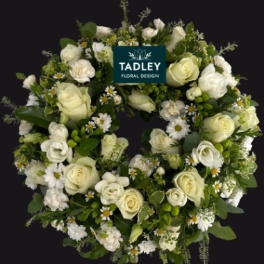 Country White Wreath
