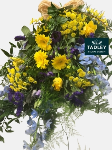 Hand Tied Sheaf Yellow & Purple