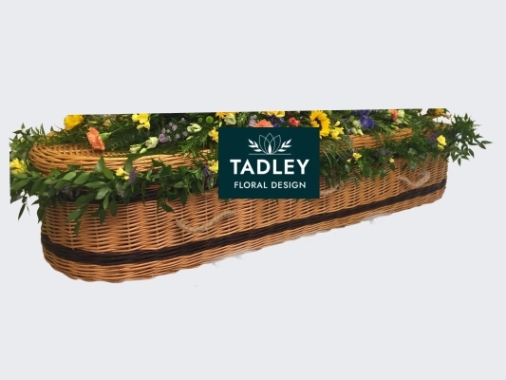 Coffin Garland With Dainty Flowers