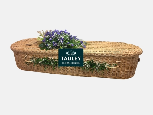 Coffin Swags of Gypsophila and Greenery