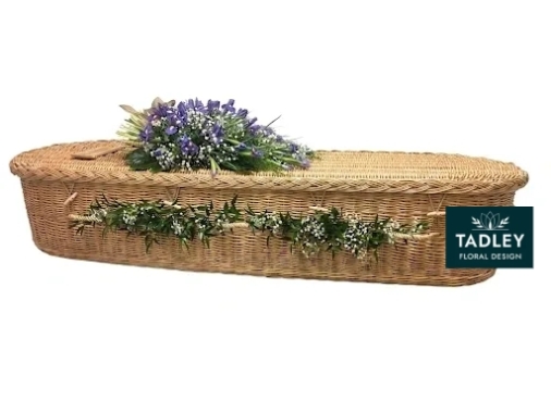 Coffin Swags of Gypsophila and Greenery