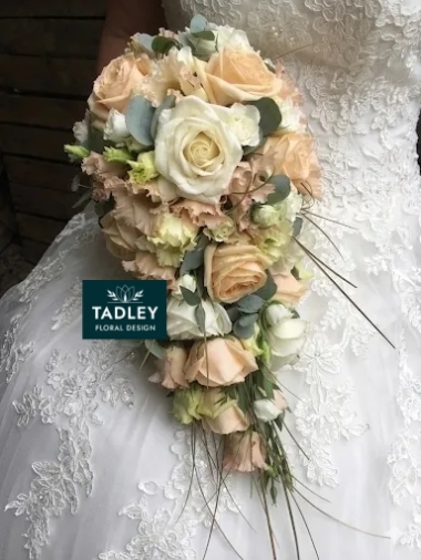 Bridal Shower Bouquet Peach & Cream