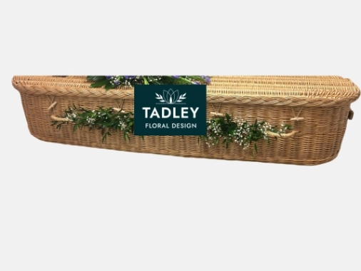 Coffin Swags of Gypsophila and Greenery