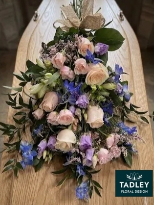 Country Hand Tied Sheaf Pastel Colours