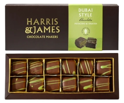 Dubai Style Chocolates 180g By Harris & James
