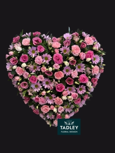Filled Heart Pink Extra Large