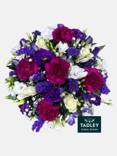 Purple & White Posy Pad