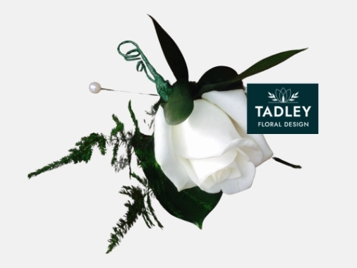 Rose Buttonhole With Greenery