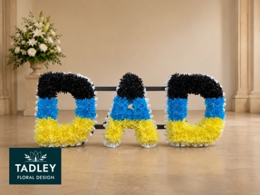St Lucia Flag DAD Letter Tribute