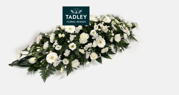 Traditional Mixed Coffin Spray White
